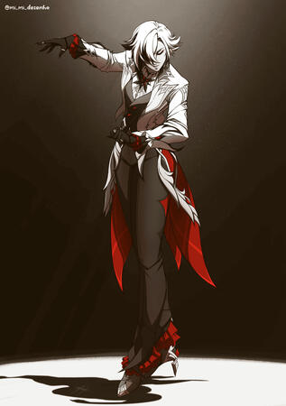 Arlecchino (Genshin Impact) fanart